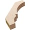 Ekena Millwork 3-inch W x 16-inch D x 16-inch H Balboa Rough Cedar Woodgrain TimberThane Knee Brace, Primed BRCUR03X16X16BOARCPR - alternate 2